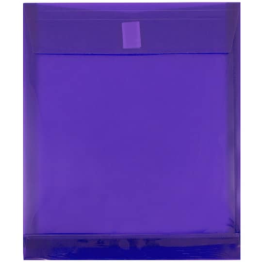 JAM Paper VELCRO® Closure 9.75" x 11.75" Expandable Open End Envelopes